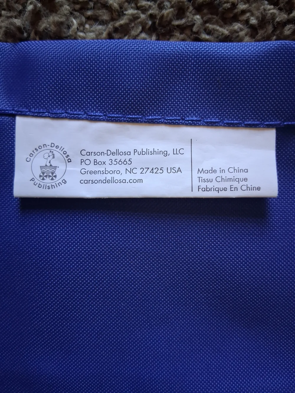 Blue Wall Organizer, 15×27.5  6 pockets Carson- Dellosa, Gently used!